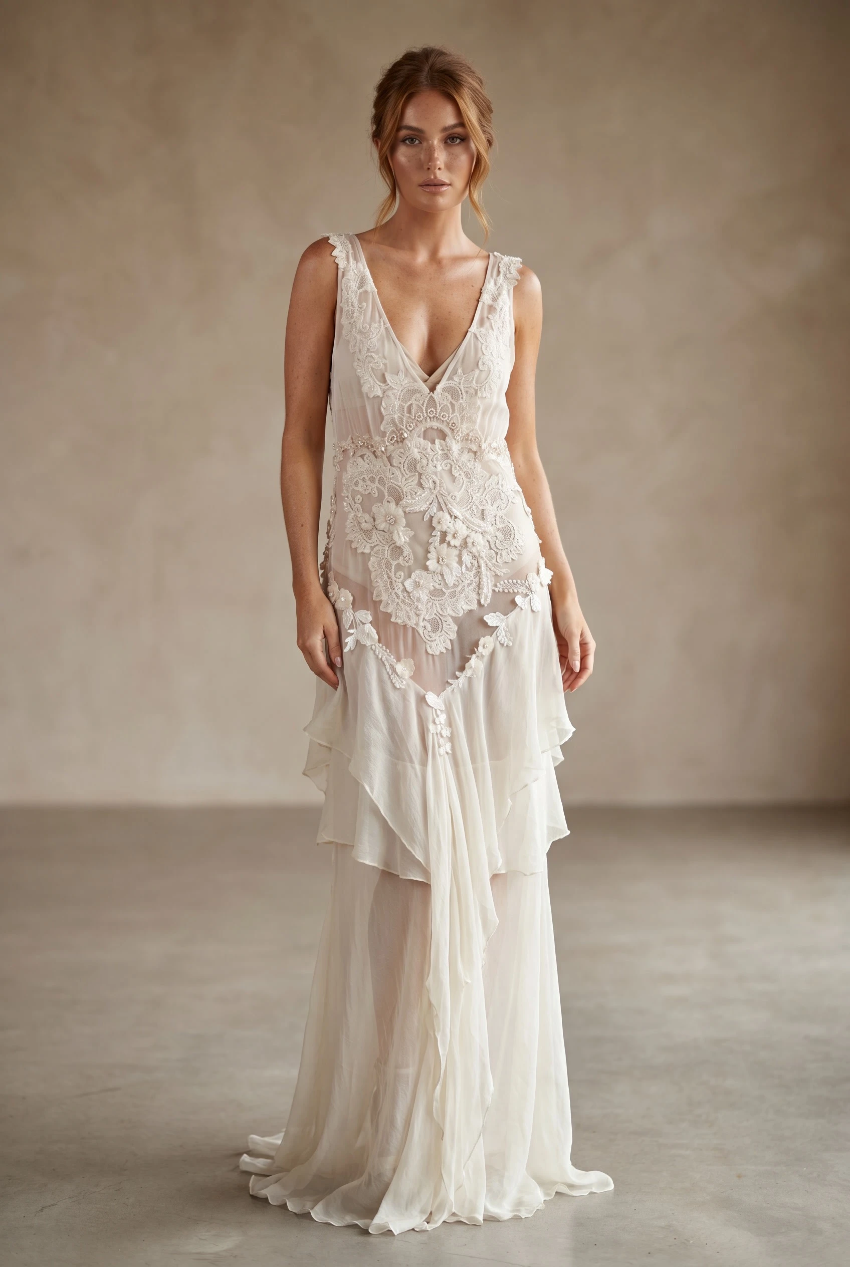 White Liquid Dress