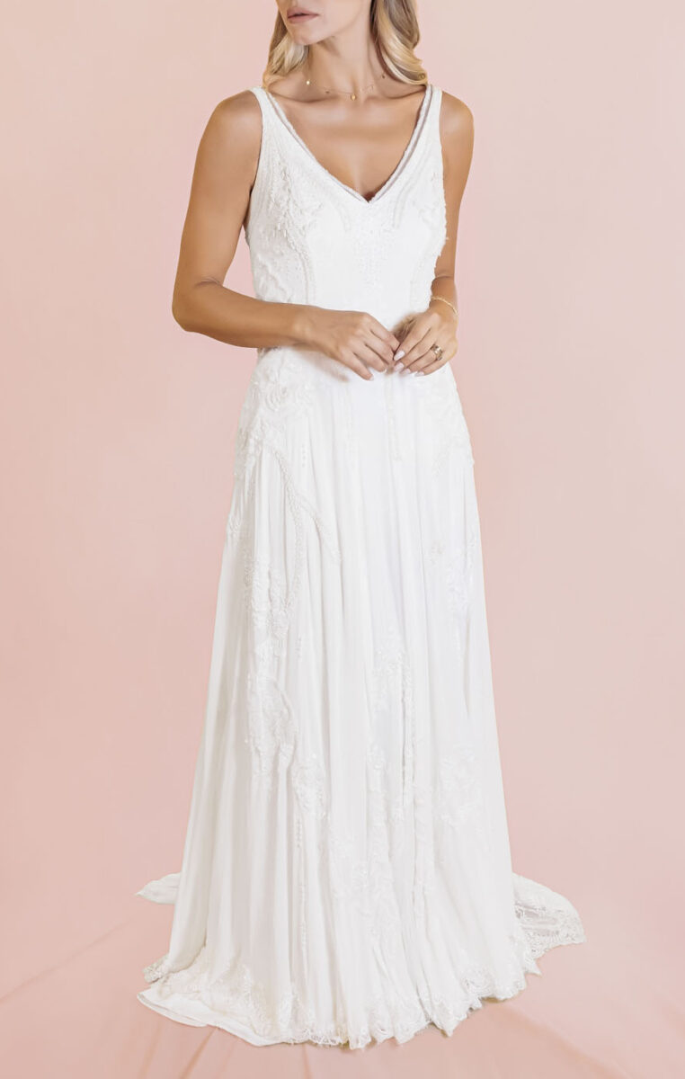 Vestido Alice D - aberturas laterais- Atelieria trajes para noivas - sc - brasil