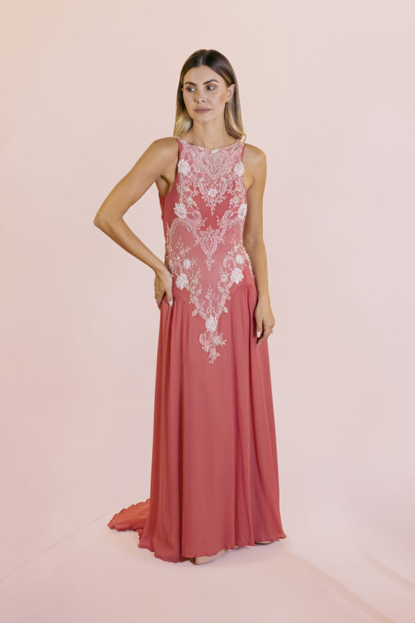 vestido maria do rosario - cor goiaba-Atelieria-trajes-noivas-sc-brasil