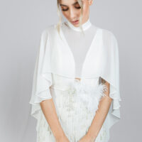 Capa Celine com seda pura - atelieria - vestidos de noiva - santa catarina - brasil